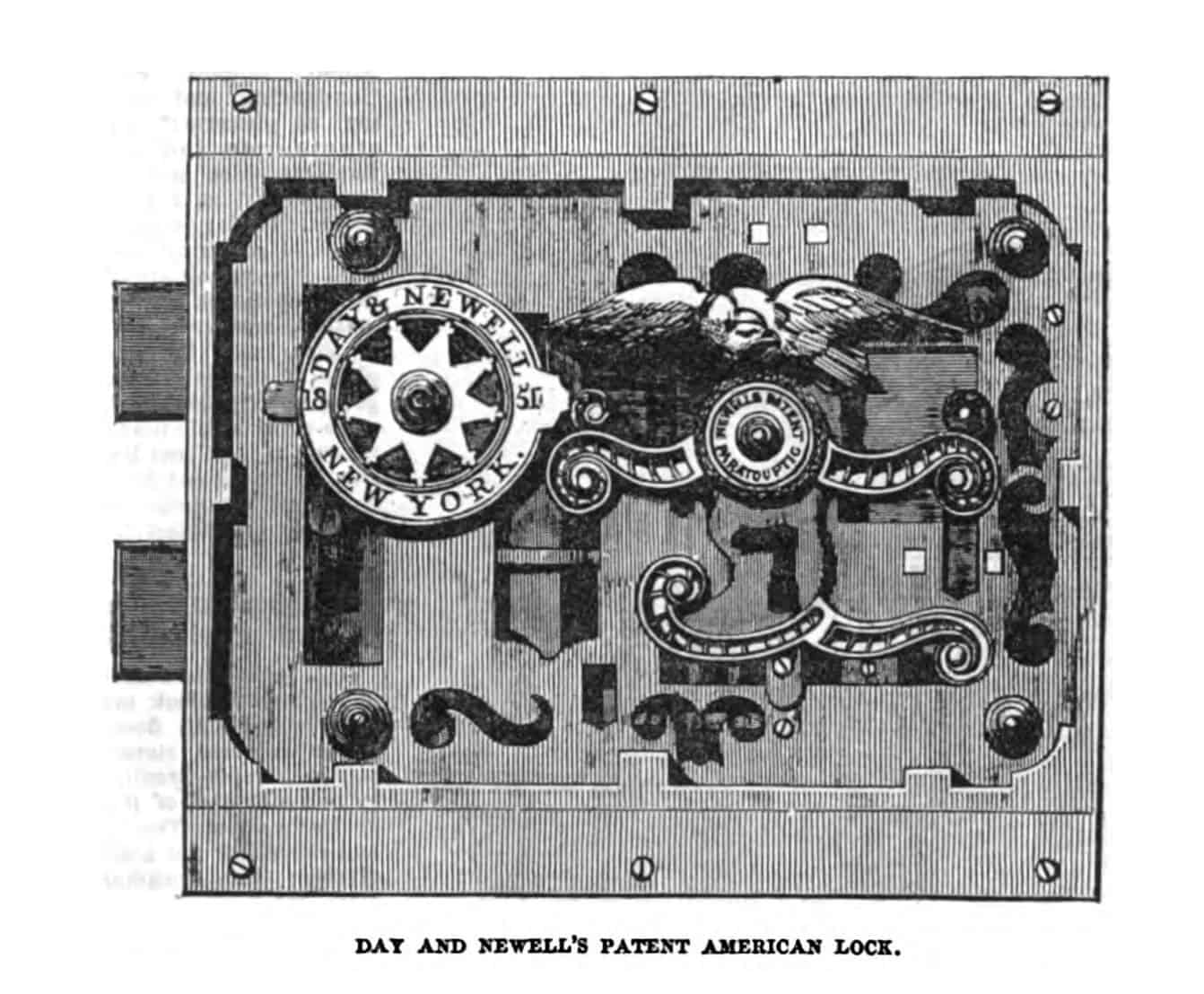 Day And Newells Patent American Lock From London News 1851